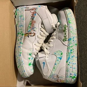 Rick and Morty Custom AF1 mid